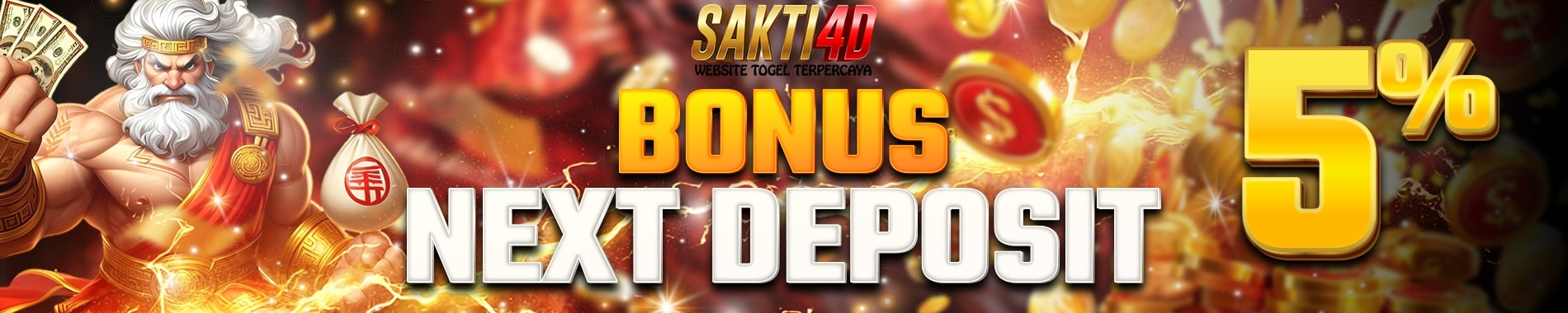 SAKTI4D bonus next deposit 5%